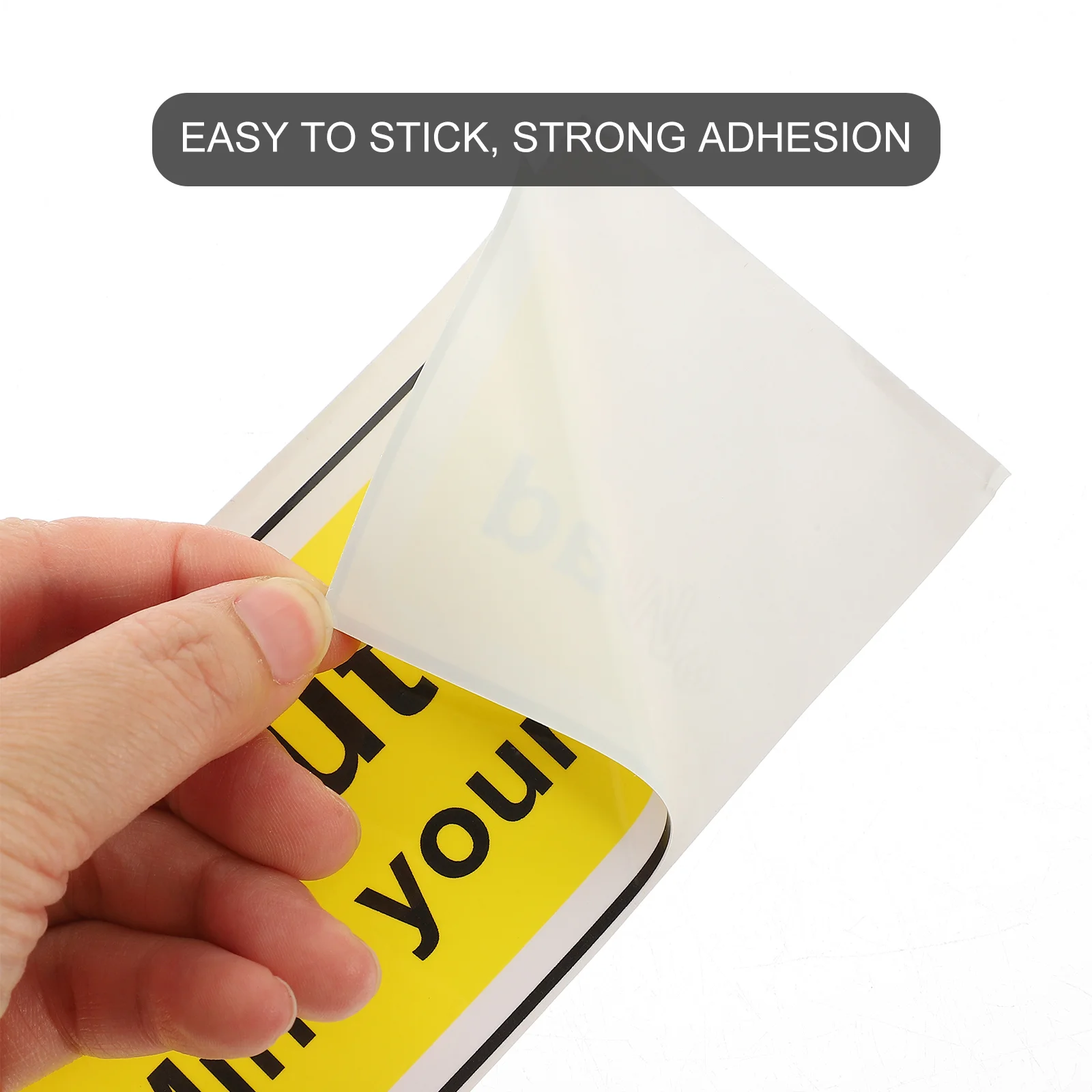 Sticker Self Adhesive Warning Sign Be Careful Watch Your Decal Water Proof Applique Mind Signs Low Clearance Warning