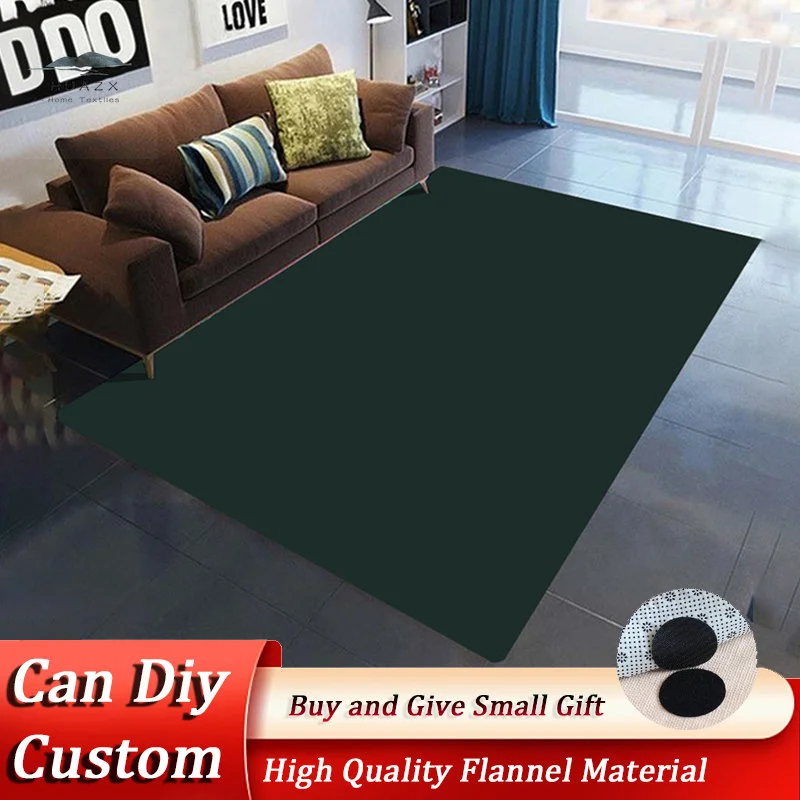 

Solid Color Carpet Flannel Large Carpets Table Sofa Kitchen Rug Bedroom Classic Aesthetic Floor Mat Floor Decor Easy To Clean