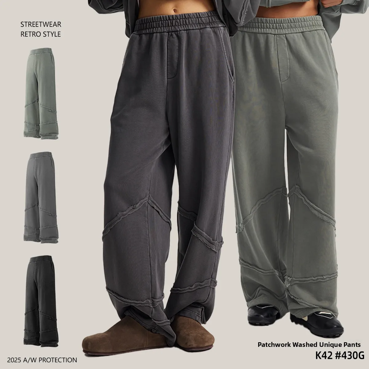 

Брюки Artie из чистого хлопка прямого кроя, осенне-зимняя новинка, с эффектом потертости, индивидуальный дизайн, высокая талия, унисекс, на каждый день