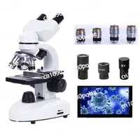 Zoom 30000X Biological HD Microscope Digital Laboratory Compound Microscope with Wide-Field 10X and 50X Eyepieces for Lab