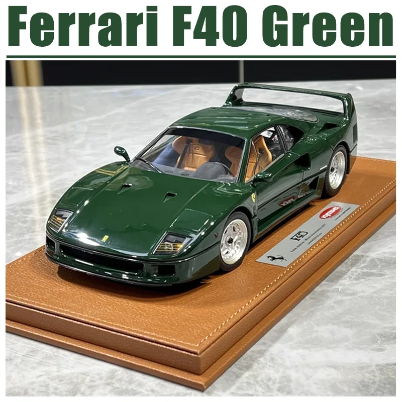 BBR&KYOSHO 1/18 Ferrari F40 Green Exquisite Version Alloy Toy Motor Vehicle Diecast Metal Model Gifts