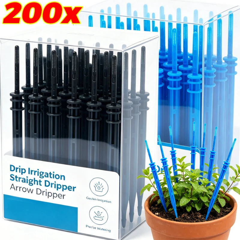 

Drip Sprinkler Head Straight Arrow Dripper Micro Drip Irrigation Kit Flower Plants Greenhouse Garden Saving Water Dripper Device