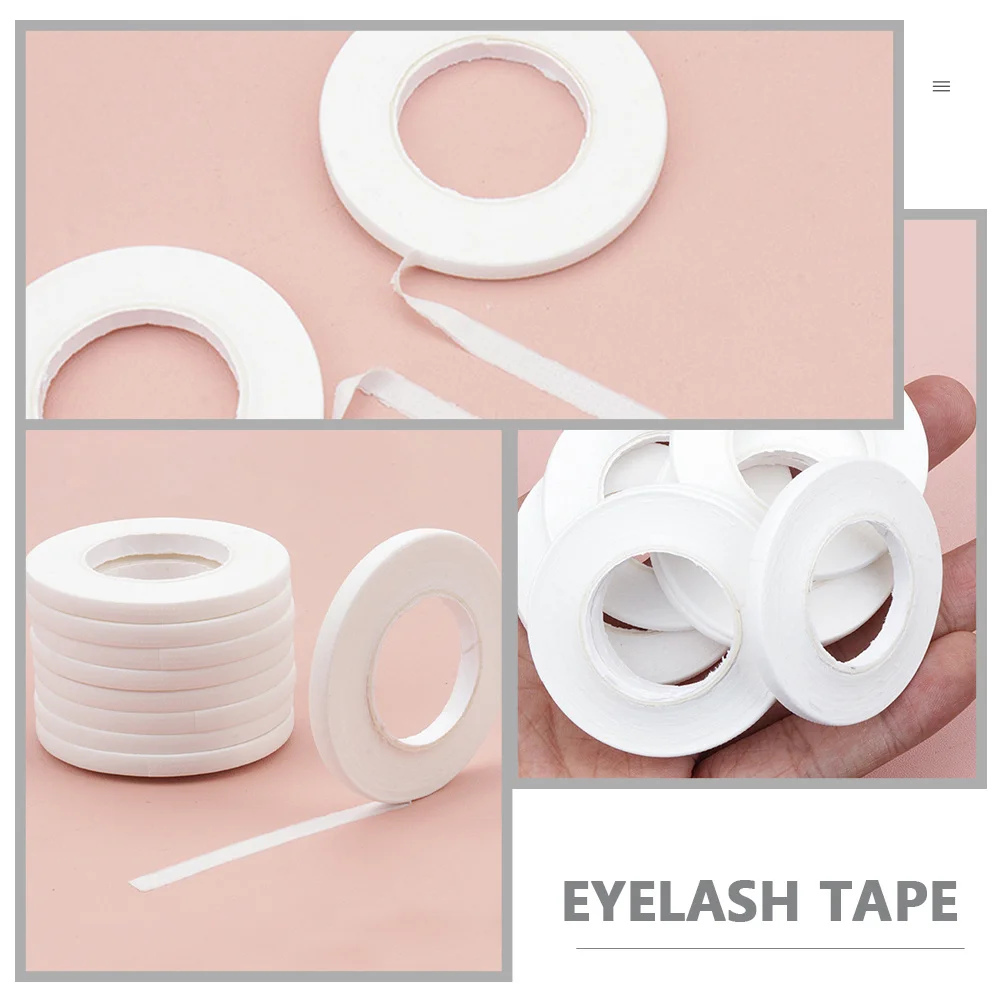 

10Pcs Lash Extension Tapes Hypoallergenic Non-Woven Under for Eyelash Isolation Professional Makeup Studio Women