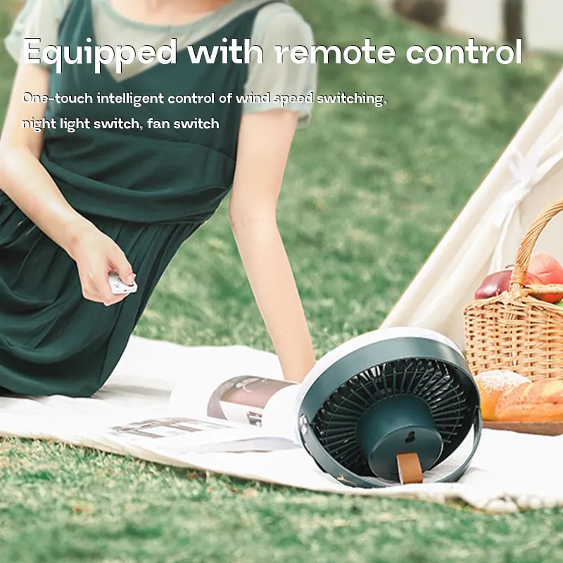 MOSLIGHTING Rechargeable Lighting Camping Light Fan Lamp Strong Wind Fan Portable Outdoor Portable Lamp Night Emergency Tent Fan