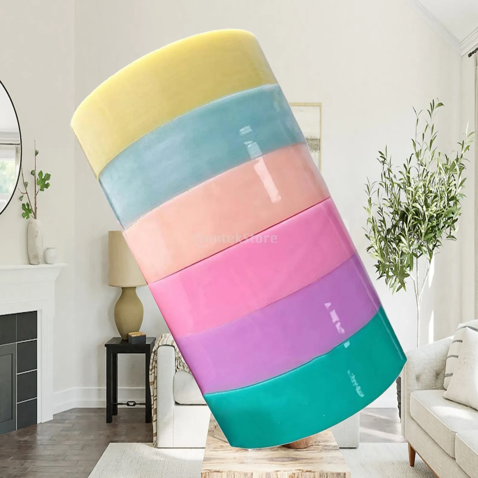6 Rolls Sticky Ball Tapes Color Ball Tape Funny Sensory Toy DIY Crafts Supplies for Relaxing for Scrapbook Adult Kids Supplies