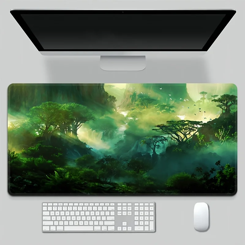 rectangular mouse pad, natural rubber, durable stitched edge, non-slip rubber mouse pad, suitable for office computer