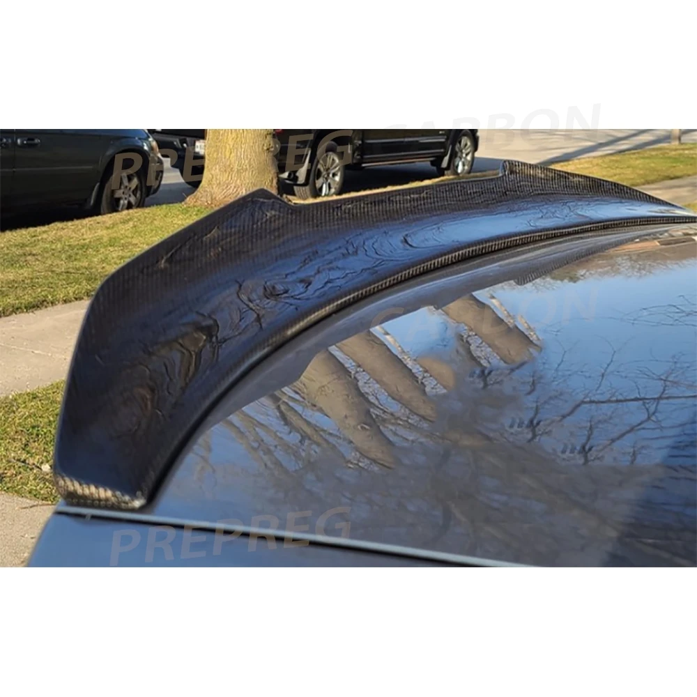 ألياف الكربون سيارة الخلفي سبويلر الجناح لأودي A6 C7 S6 2012-2019 سيارة الخلفي غطاء صندوق السيارة سبويلر الجناح الشفاه اكسسوارات السيارات FRP