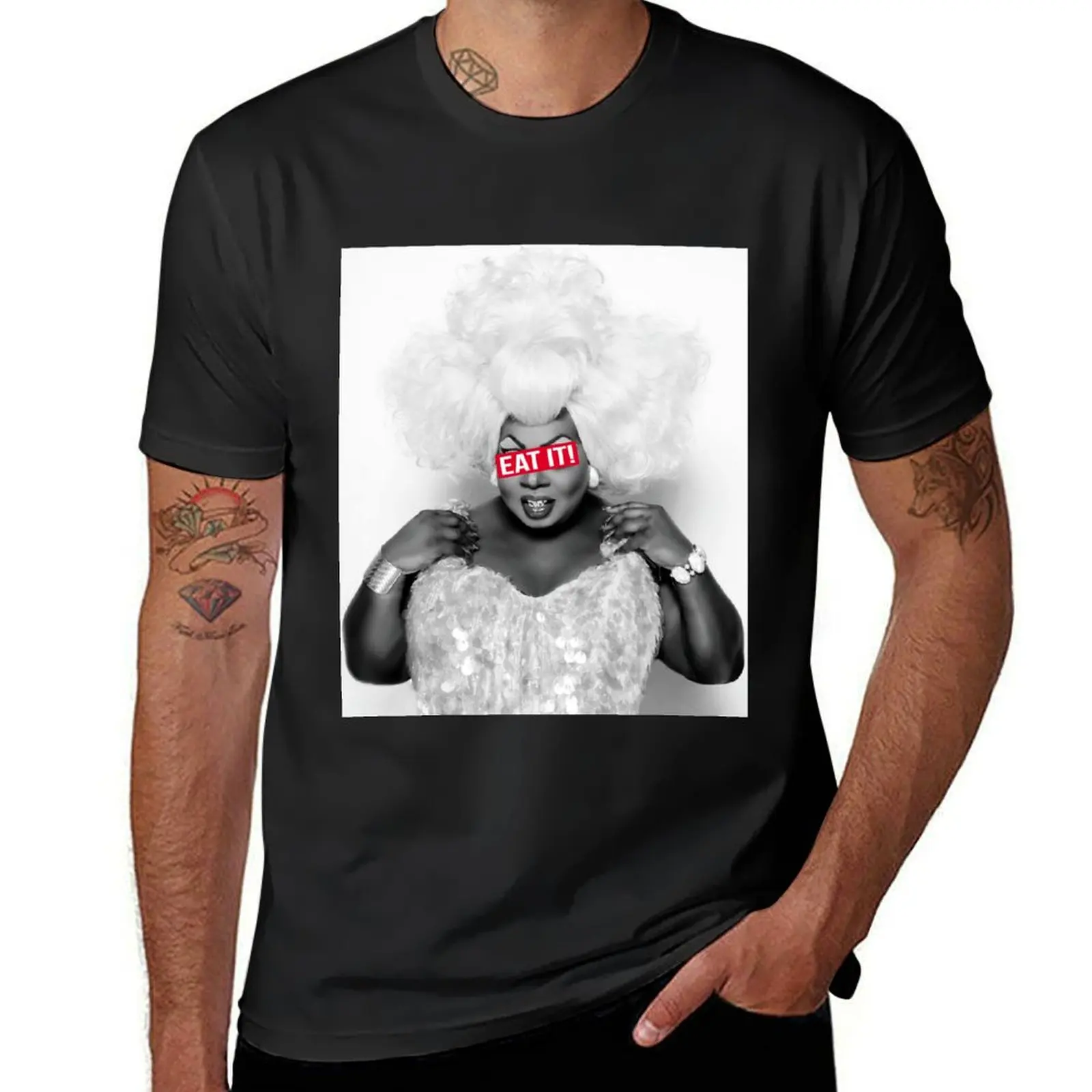 

Eat it! T-Shirt Short sleeve tee graphic t shirt vintage man t shirt men t shirt
