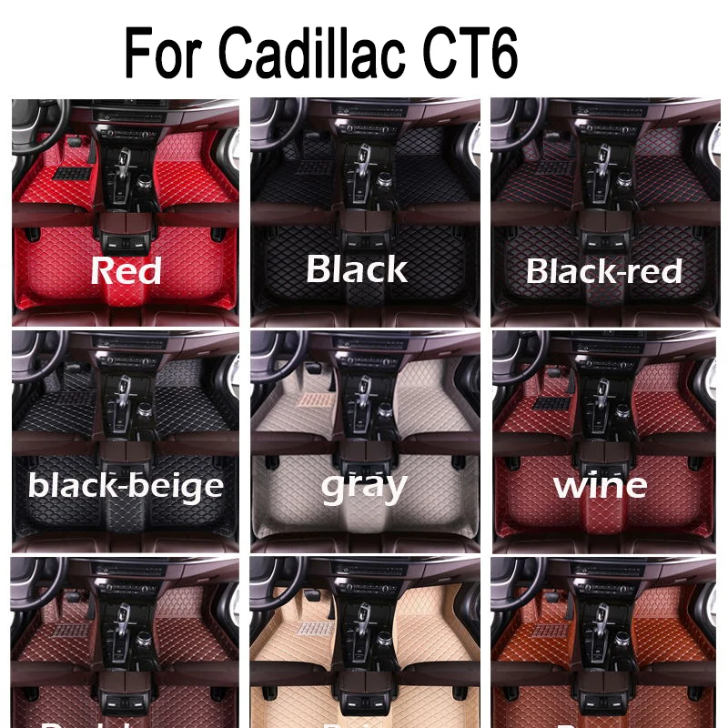 

Car Floor Mats For Cadillac CT6 2016 2017 2018 2019 2020 2021 Custom Interior Accessories