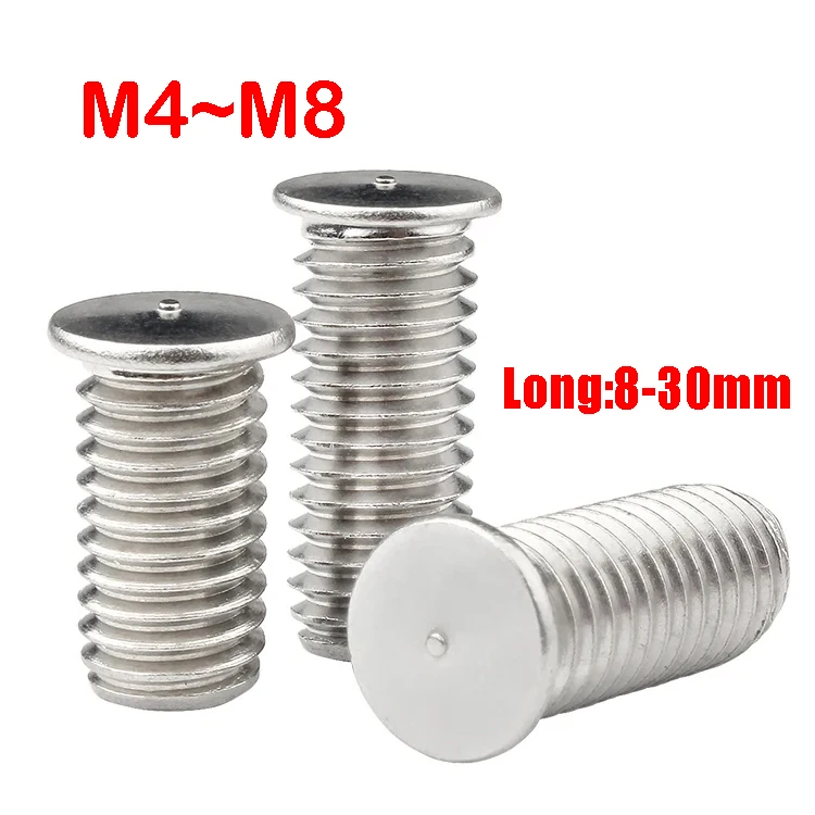 10~100Pcs 316 Stainless Steel Spot Welding Screw M4 M5 M6 M8 or Electrical Enclosures/Automotive Parts/Metal Industrial Welding