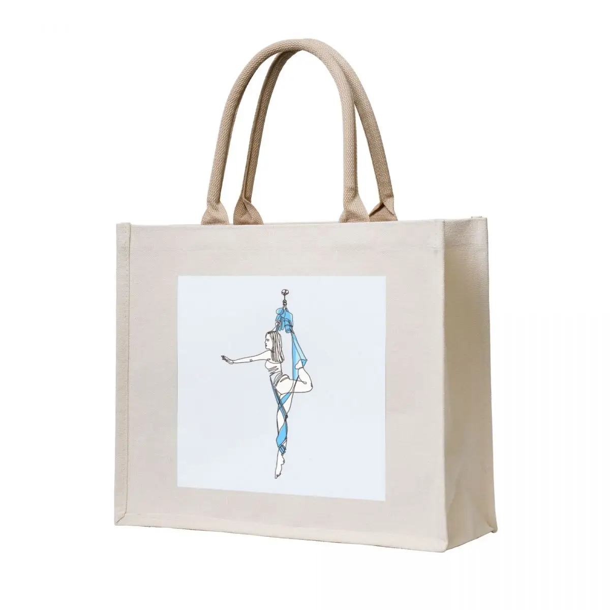 

Aerial Yoga - Light Blue Tote Bag shopper bags for women shopping bags foldable tote bag men's