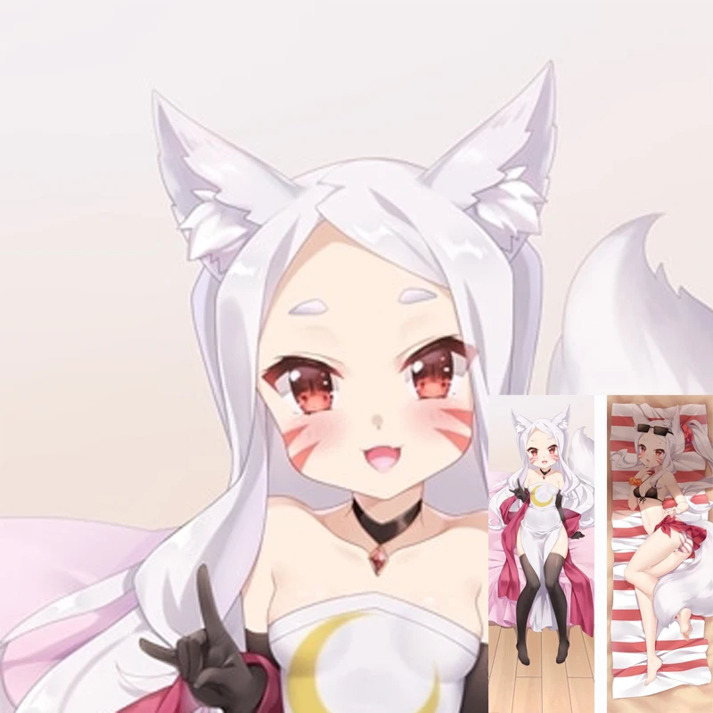 

Anime Dakimakura Pillow Shiro 2-Side Print Pillowcase Hugging Body Cushion Cover Otaku Waifuristmas Decoration