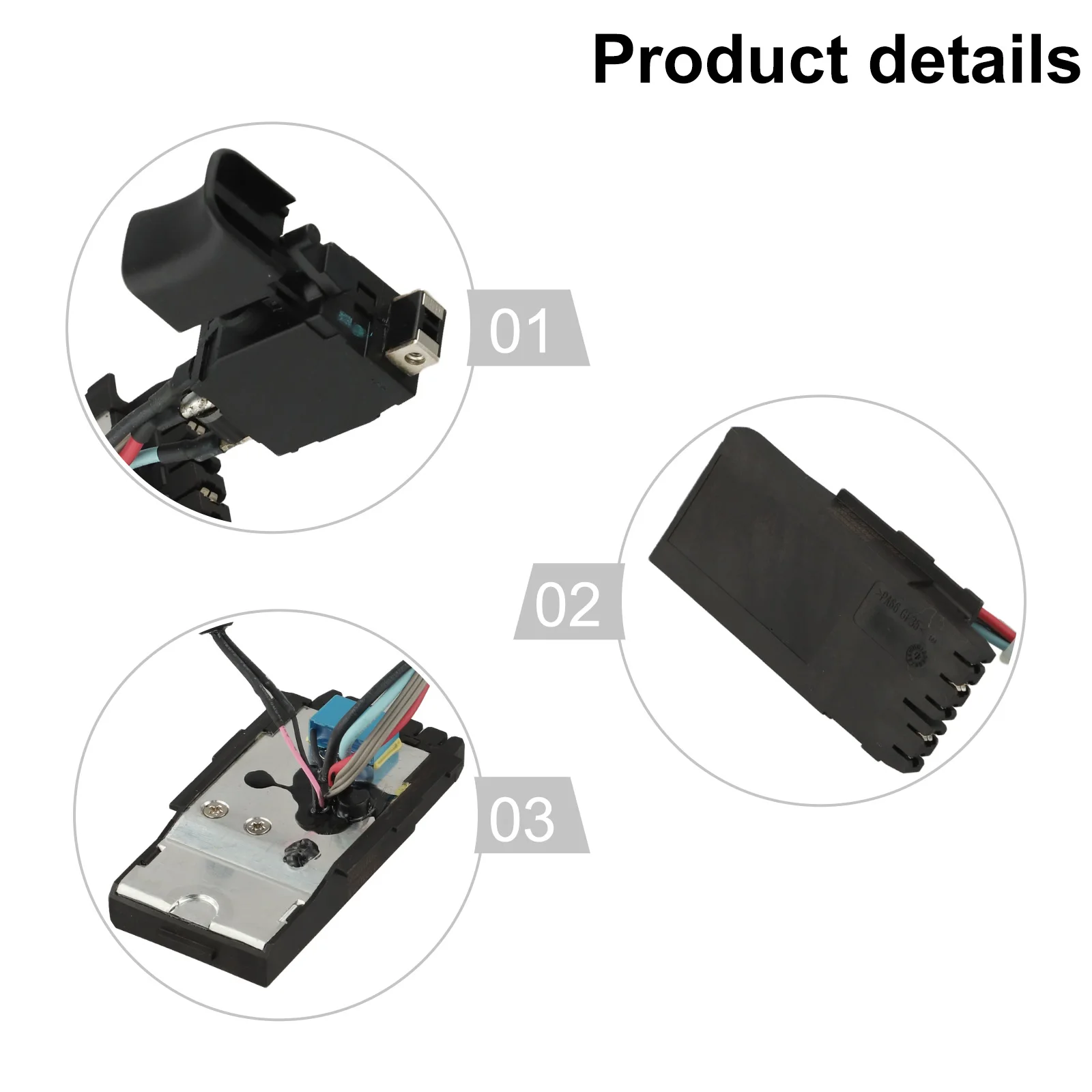 for Easy Install Switch 21.6V Switch Home Improvement Approx. 8*4cm Size Convenient Operation Easy To Install Button