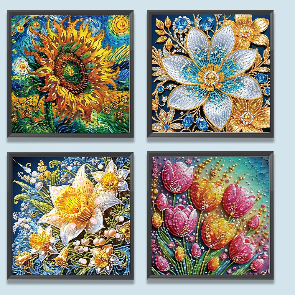 

Beautiful Canvas Hanging Paintings with 5D Diamond Embellishments DIY Wall Art for Bedroom and Entrance Decor