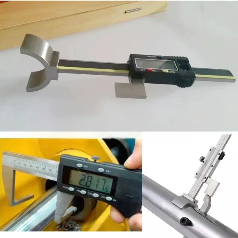 Curved Tool Setting Caliper, Measuring Tool Holder Height Digital Display Tool Setting Calipers for Boring Machines.