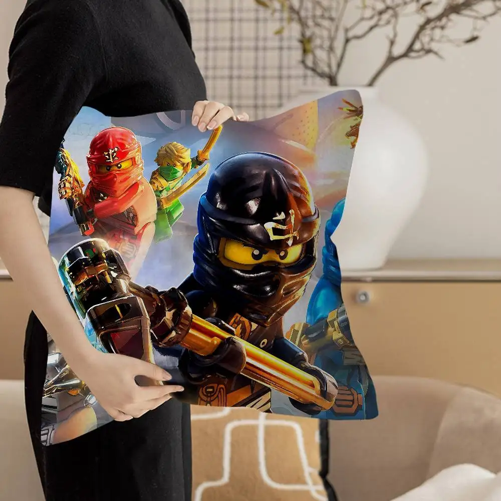 Cartoon N-Ninjago Personalized Pillow Dust Cover Bedroom Kids Party Decoration Pillowcase Birthday Children Gift