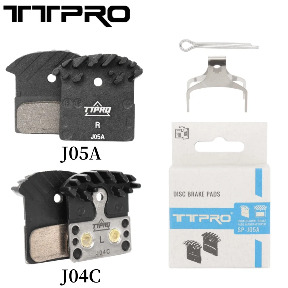 TTPRO J04C J05A Bicycle Brake Pad MTB Bike Resin Brake Pads for Shimano DEORE XT SLX XTR M9000 M9020 M987 M985 M8100 M785 RS785