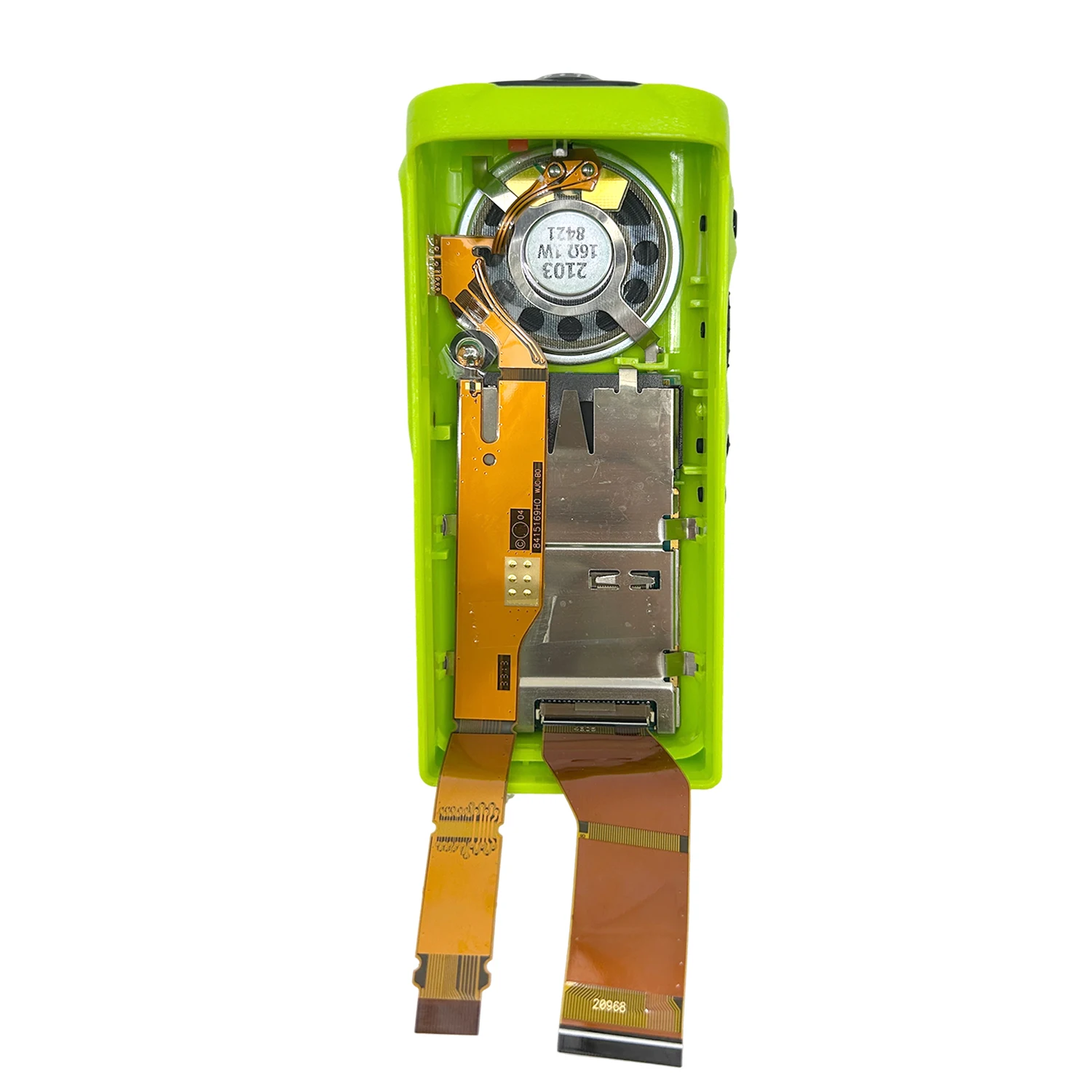 VBLL Walkie-talkie Replacement Repair Front Case Kit With OEM Speaker&LCD For HT1250 GP380 Portable Two Way Radio -Green