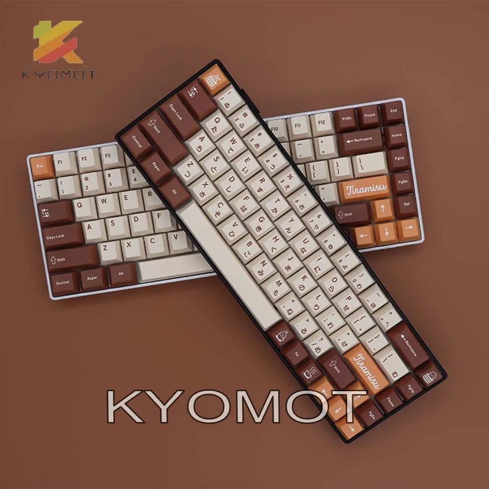 

KOMOT GMK Tiramisu Keycaps Cherry Profile DYE-Sub for MX Switch DIY Layout Ducky IKBC Mechanical Keyboard 61/64/68/87/96/104/108