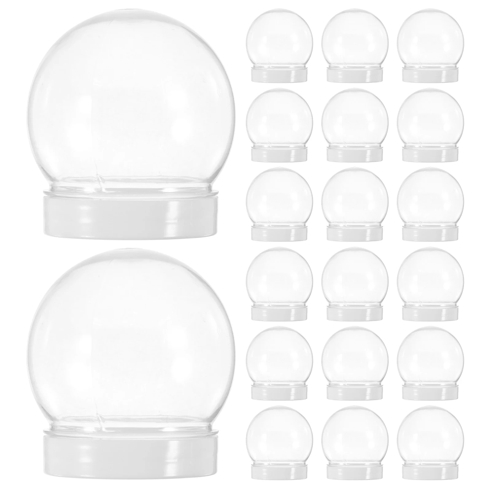 

20pcs Candy Jar Clear Plastic Airtight Containers with Lids for Storing Snacks Tea Coffee Beans Jewelry Small