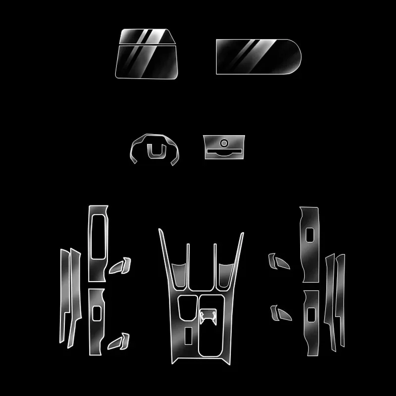 TPU dla Haval Dargo H6 H4 H7 przezroczysta ochrona Film naklejka do wnętrza samochodu kontrola centralna przekładnia drzwi deski rozdzielczej