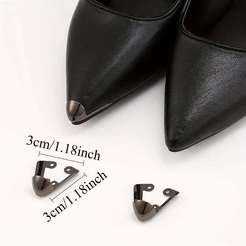 2 Individual Anti-Kick Metal Toe Caps, Suitable for High Heels, Durable and Stylish, Three Colors Available