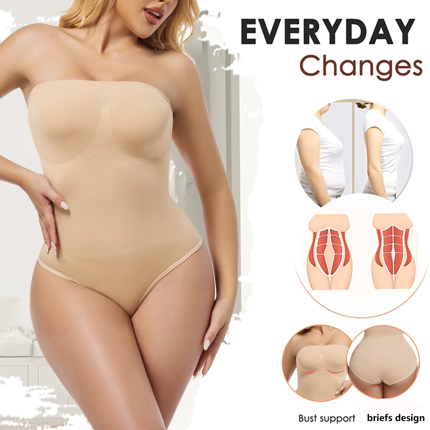 Strapless Jumpsuit Shapewear New Elegant Briefs - Image 6