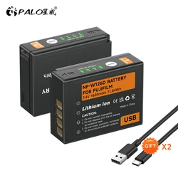 PALO 1600mAh NP-W126 NP W126 NP-W126S W126S Type C Charging Battery for Fuji X-Pro1 XPro1 X-T1 XT1,HS30EXR HS33EXR HS50EXR