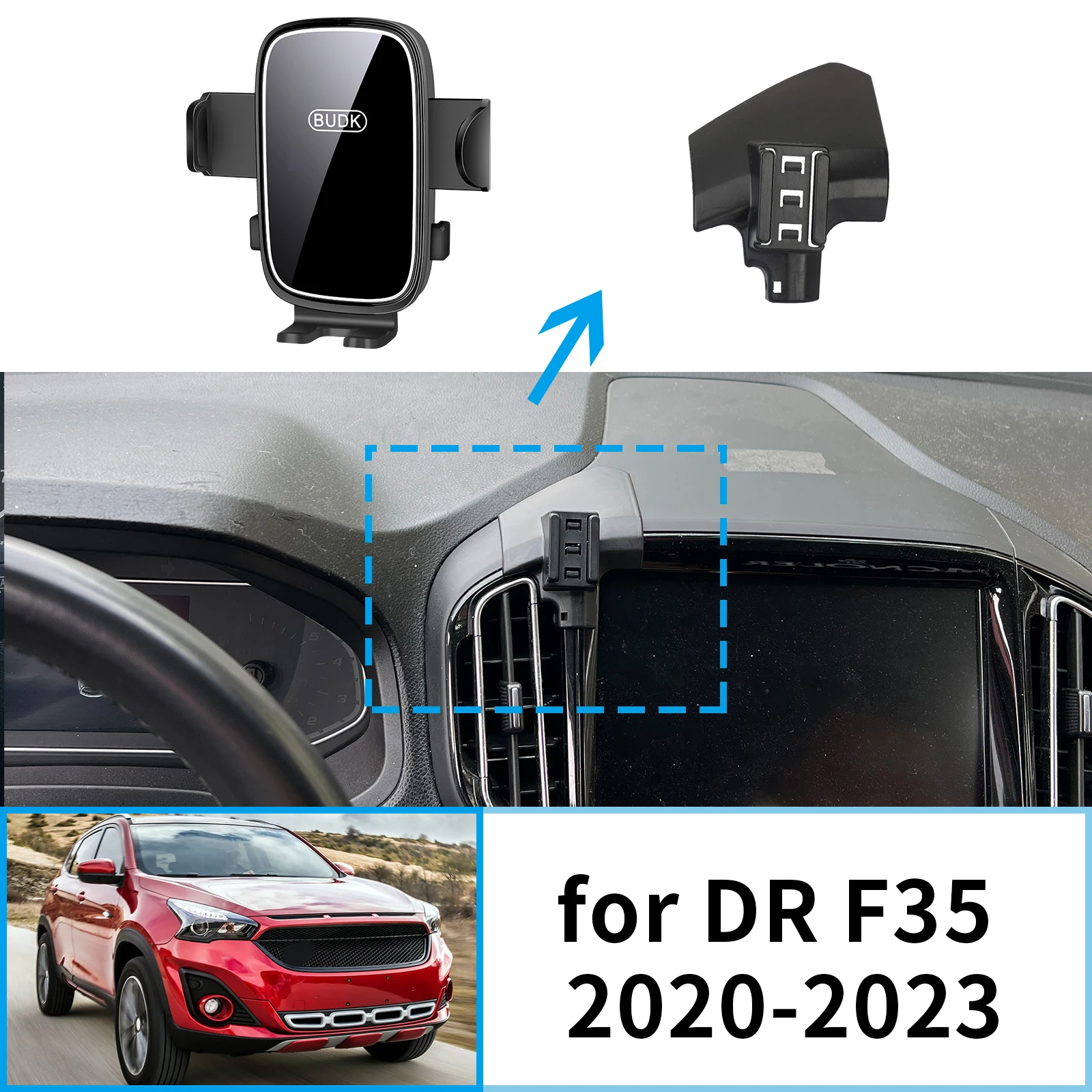 

Car Mobile Phone Holder Accessories for DR F35 2020 2021 2022 2023 GPS Bracket Navigation Stand Auto