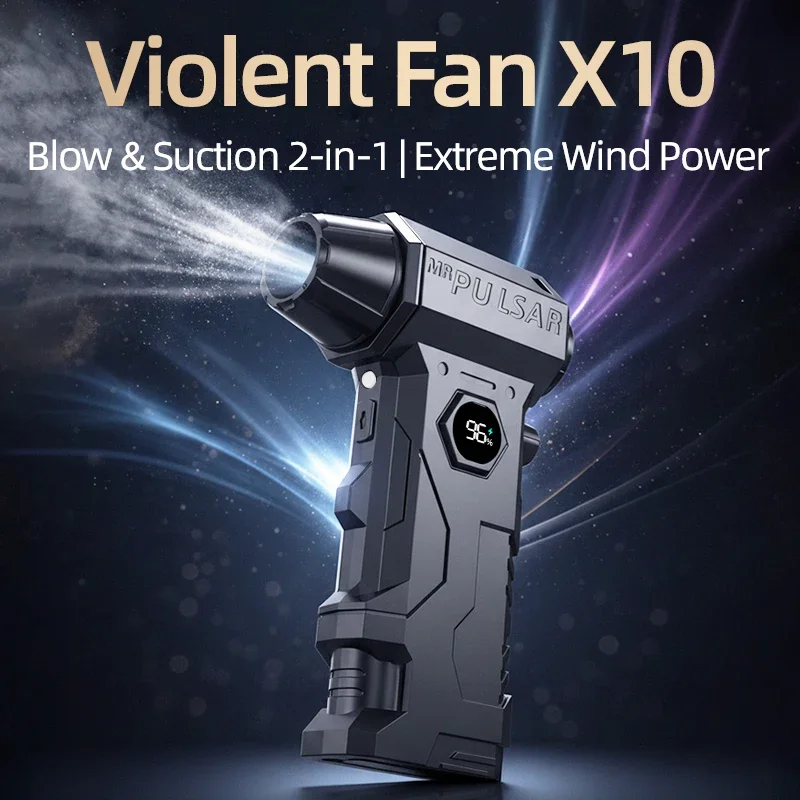 

Portable Air Blower Violent Fan Handheld Turbo Jet Fan Wireless Electric Air Duster Powerful Dust Removal Tool for Keyboard Car