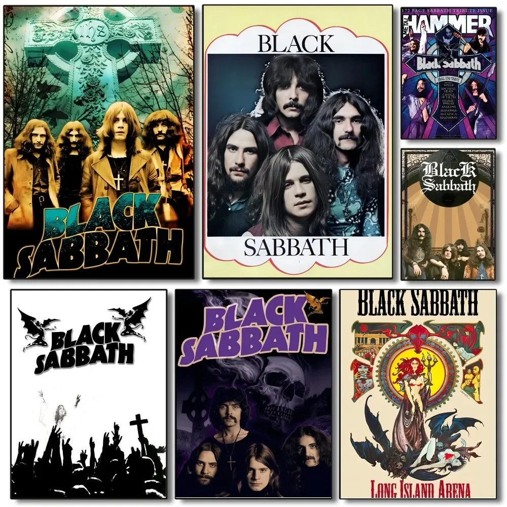 1PC Black Sabbath Heavy Metal Band Poster Paper Print Home Living Room Bedroom Entrance Bar Restaurant Cafe Art Painting