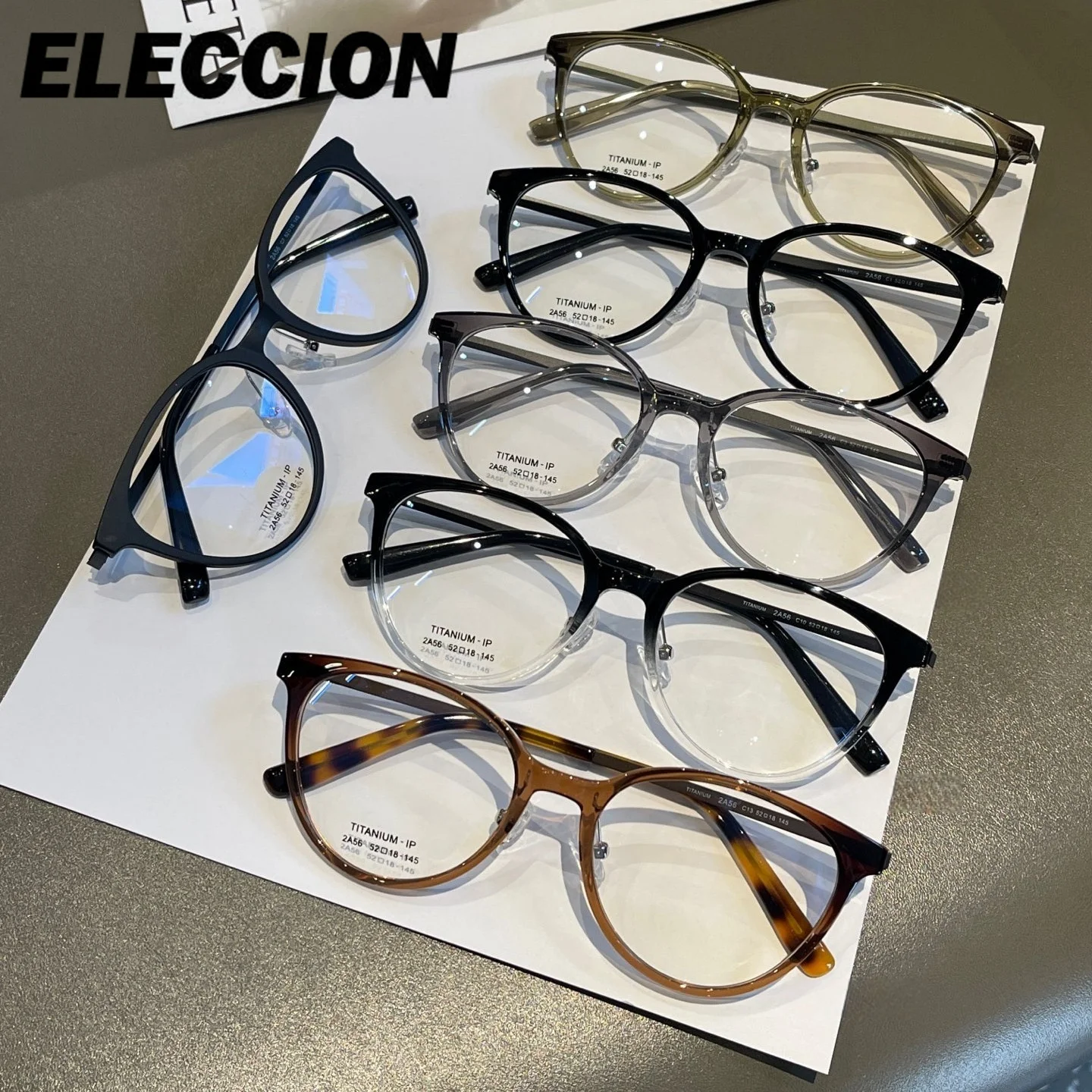 ELECCION نظارات طبية بسيطة موضة مكافحة نظارات الضوء الأزرق تخصيص النساء نظارات للقراءة قصر النظر الشيخوخي