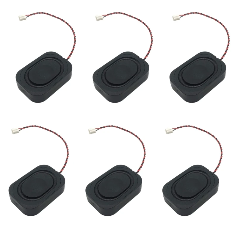 6Pcs/set 8ohm 2W Speaker 2030 Cavity Speaker 20x30mm Loudspeakers 1.2khz Easy Installation with Terminals Cable Wire