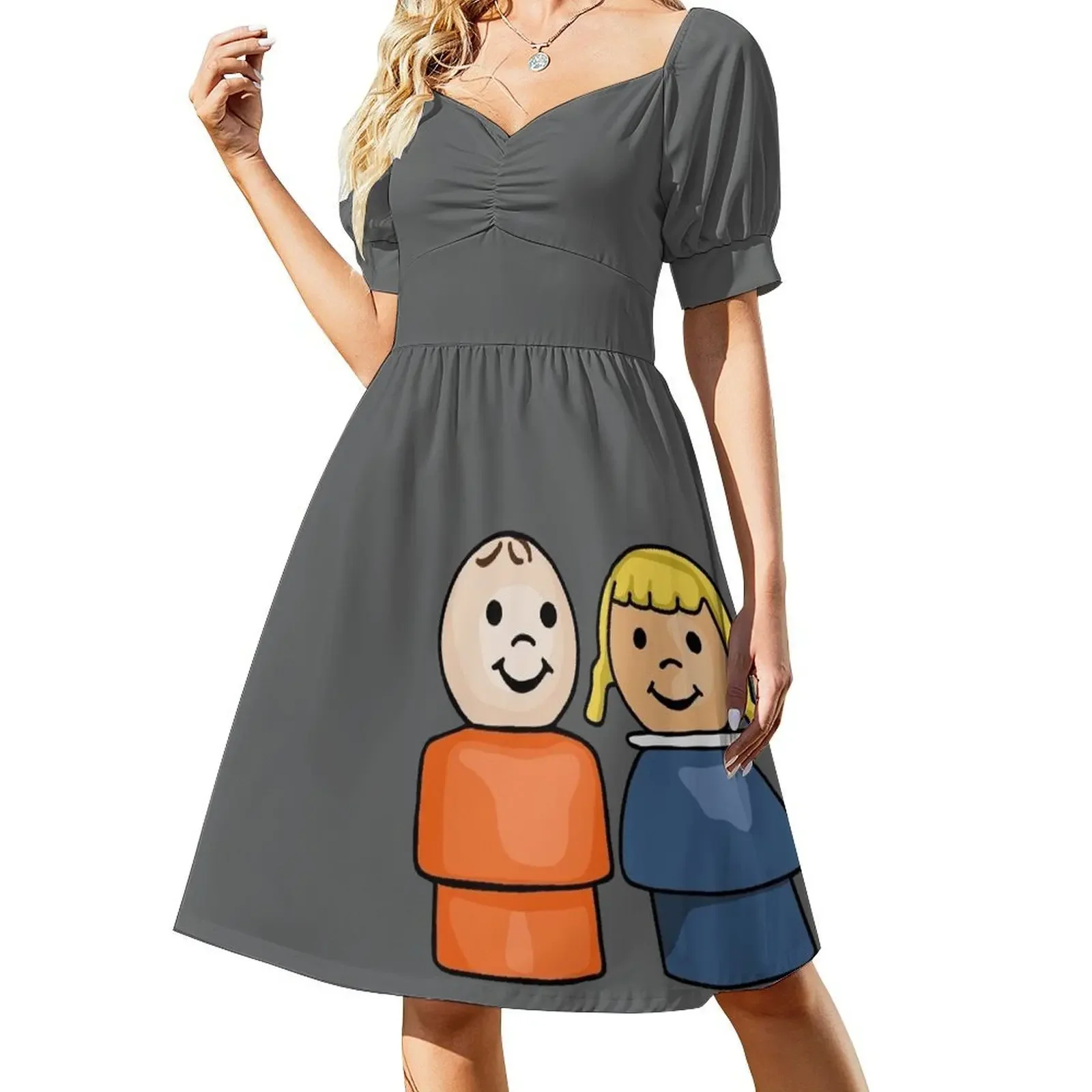 

Little People Boy And Girl Short-Sleeved Dress women's evening dresses 2025 women's summer clothing 2025 women dresses Dress