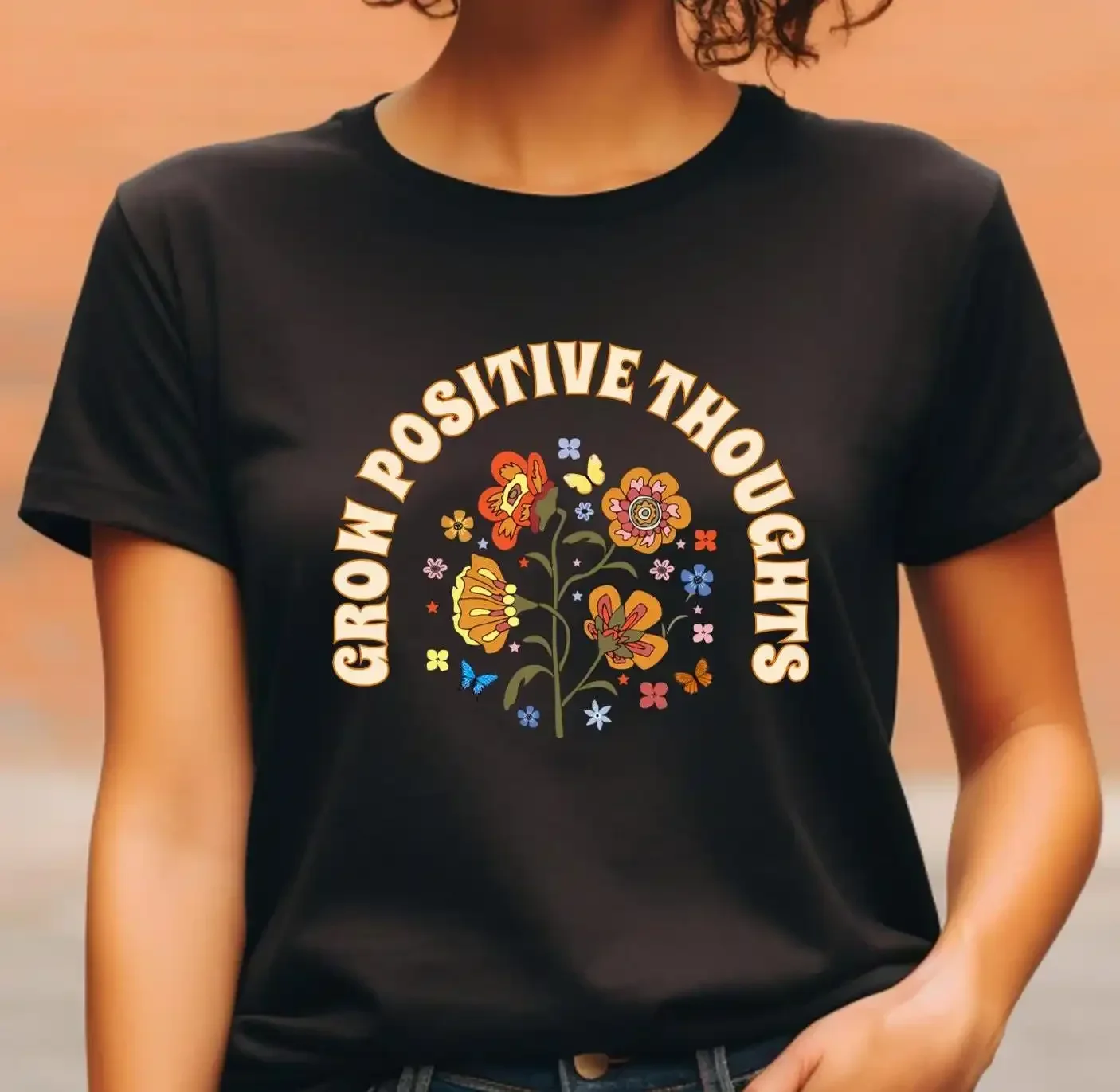 Grow Positive Thoughts T Shirt Mental Health Growth Mindset Matters Affirmation Self Love