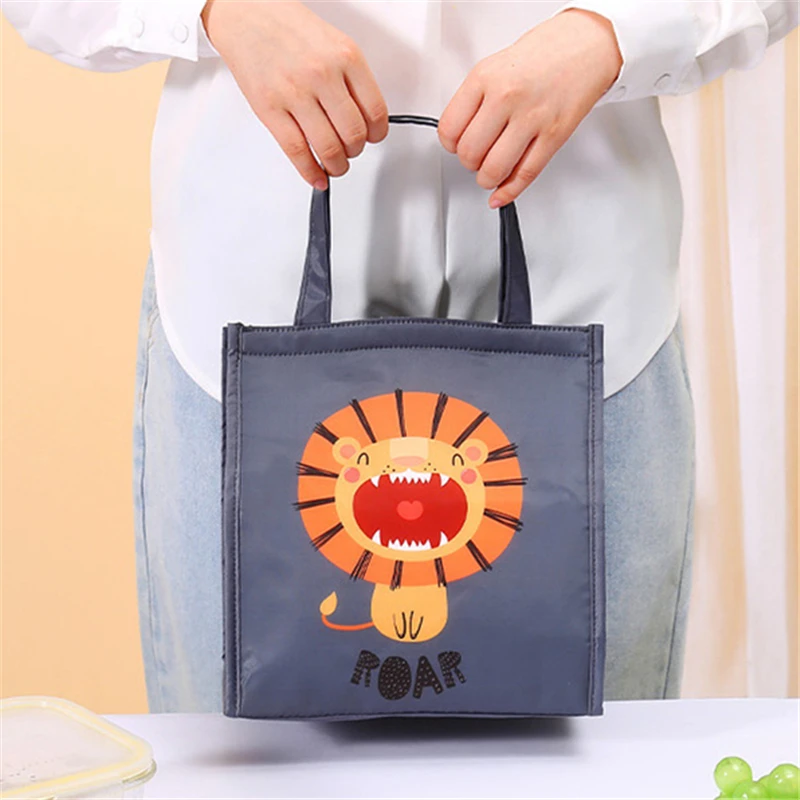 Cartoon termiczna torba na Lunch przenośny izolowany pojemnik Bento torba termiczna torebka chłodząca pojemnik na żywność na piknik dla kobiet dziewczyna dzieci New Arrival