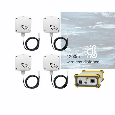 4 Sets Wireless Temperature Sensor alarm sensors temperature   ing device