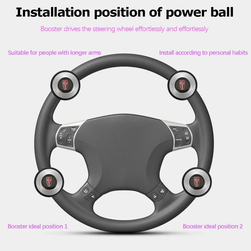 New 360-degree Car Control Spinner Knob Car Steering Wheel Knob Booster Steering Wheel Ball Handle