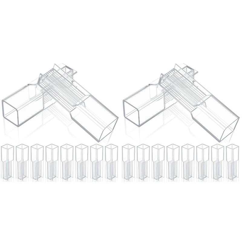 B17C 400Pcs 1.5Ml Disposable Plastic Cuvette Polystyrene Cuvette With Two Light For Spectrophotometers