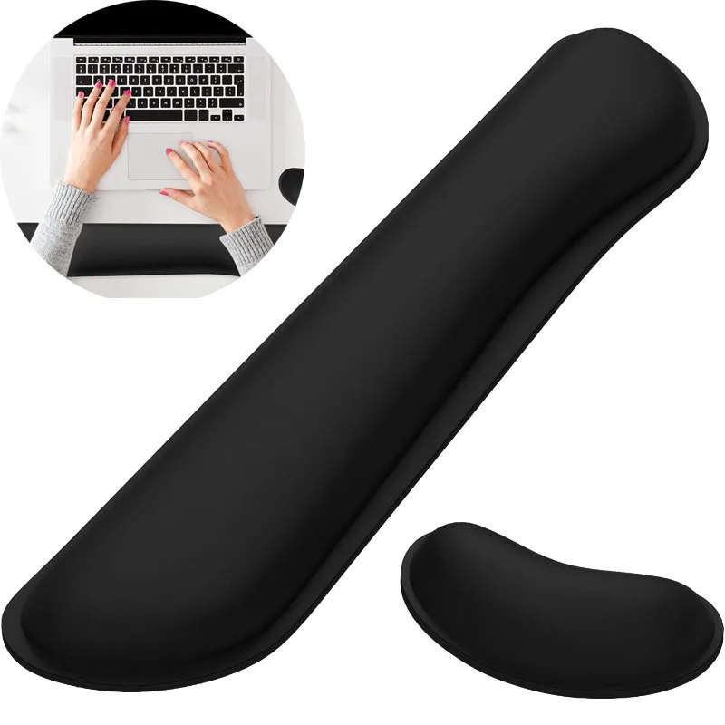 Wrist Mouse & Keyboard Protection Rest Pad Soft Memory Foam For PC Laptops Gaming Office Keyboard Mouse Stand Memory Cotton Rest