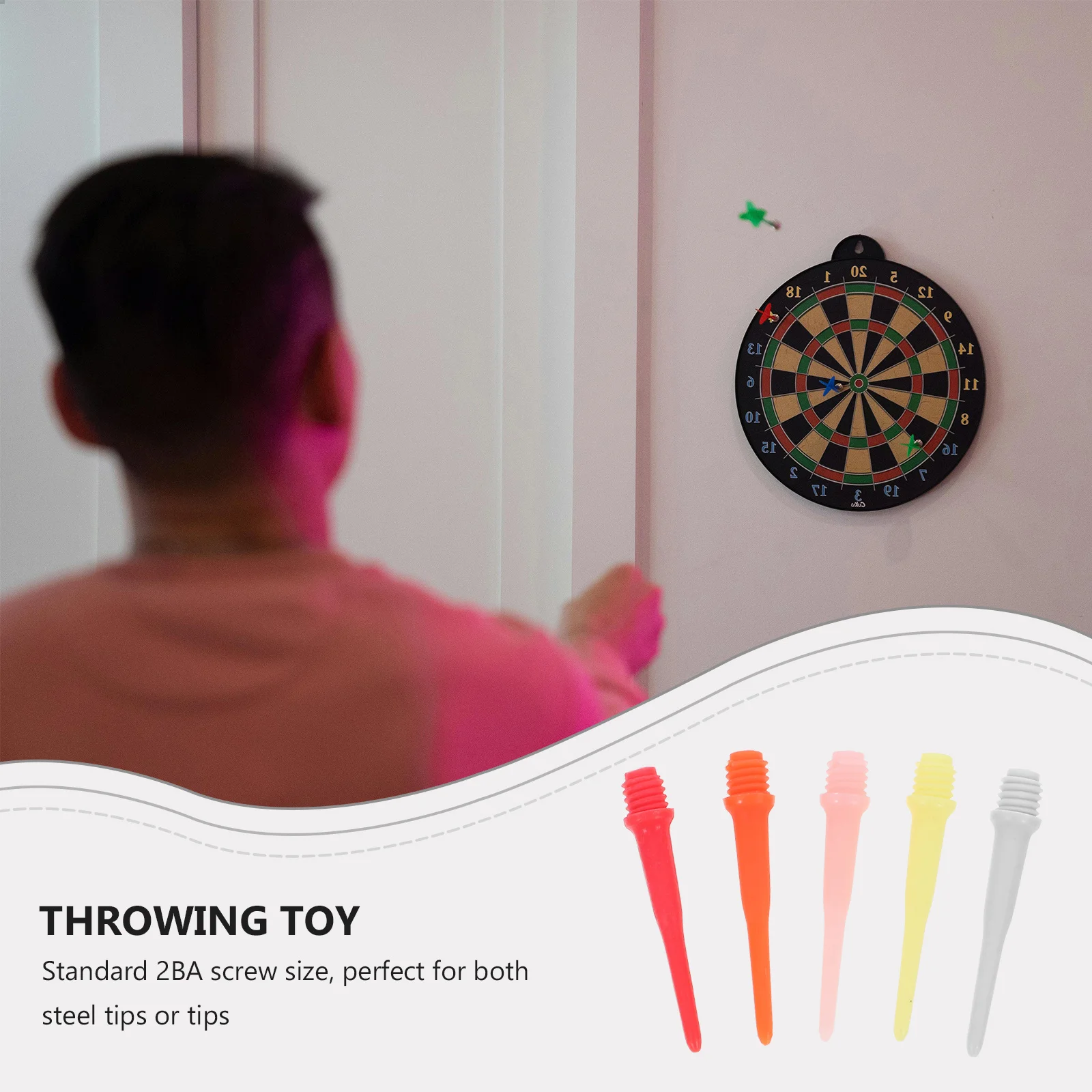 Embouts d'arbre électroniques en plastique, couleurs mélangées, filetage de vis Standard, arbres de remplacement durables, 80 pièces