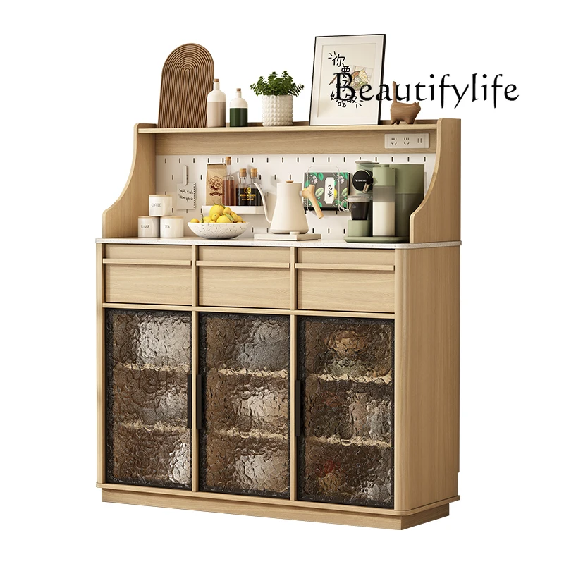 

Medieval style dining side cabinet against the wall, living room storage against the wall, designer model, high-end fashion