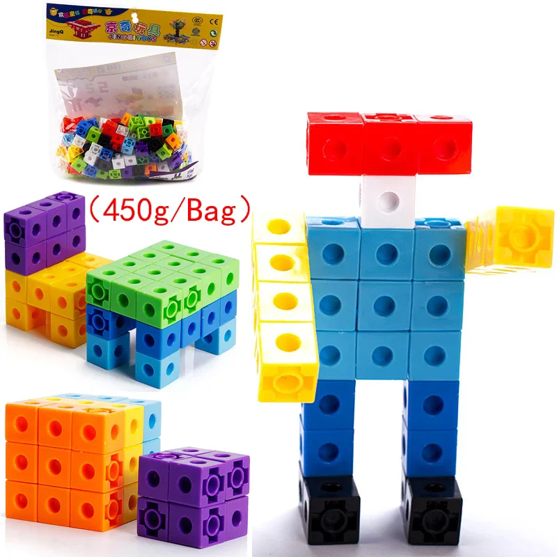 Plastic Toy Circle Gear Wheel Flower Pipe Sun Stick Animal Person Shape Puzzle Connect Game 3D Building Model Toy Boy Girl Gift
