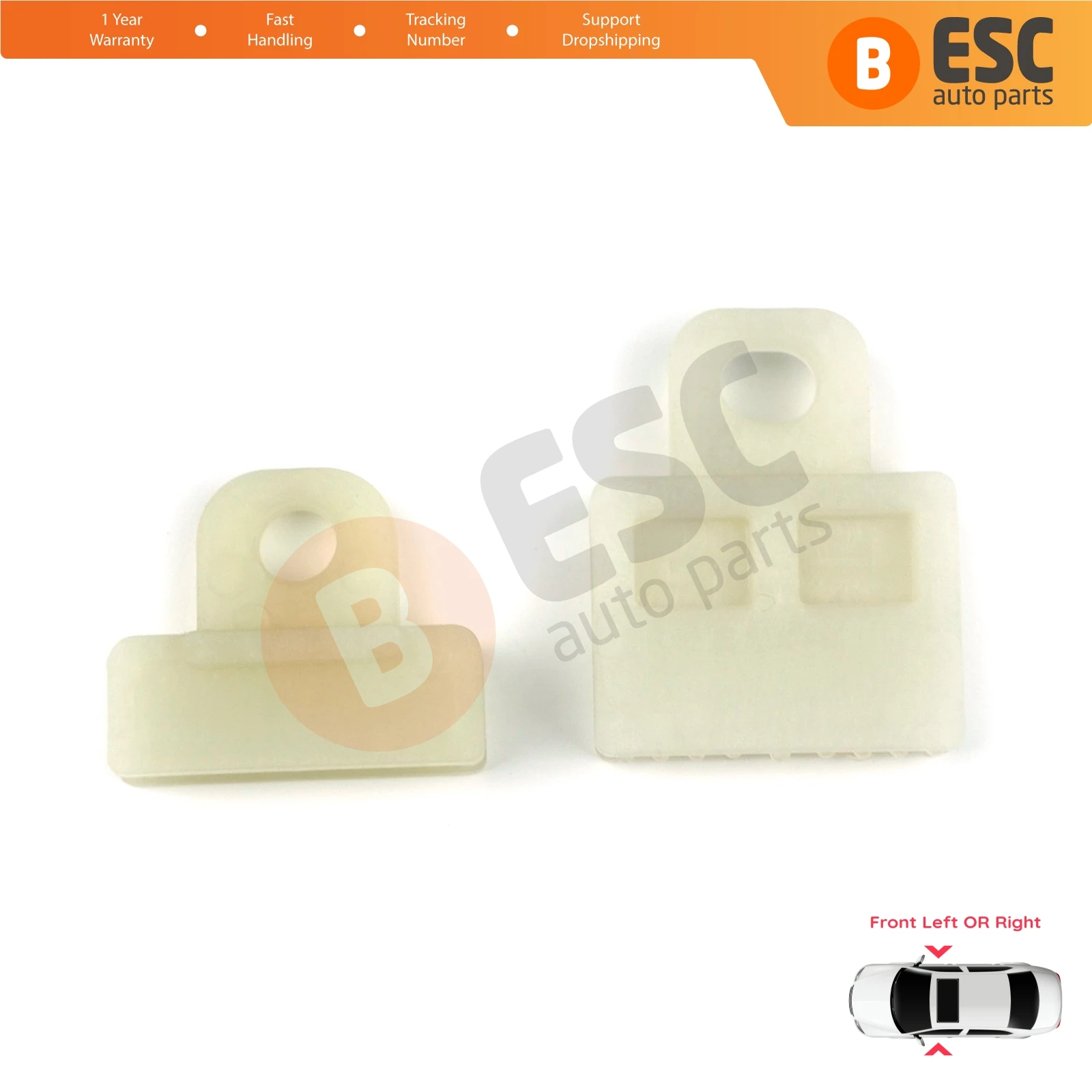 

EWR5019+EWR5023 Window Glass Holder Slider Sash Clips for Toyota Corolla Prius Cruiser Hilux Matrix Pontiac Vibe Lexus RX