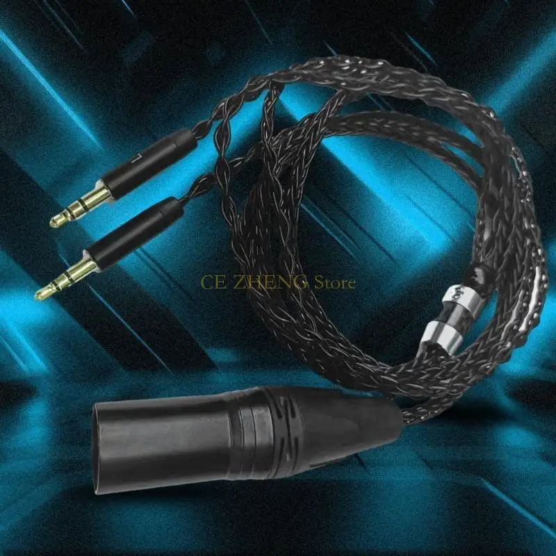 Cáp nghe 3,5 mm chất lượng E56B với 4pinXLR cân bằng nam cho D7100 D7200