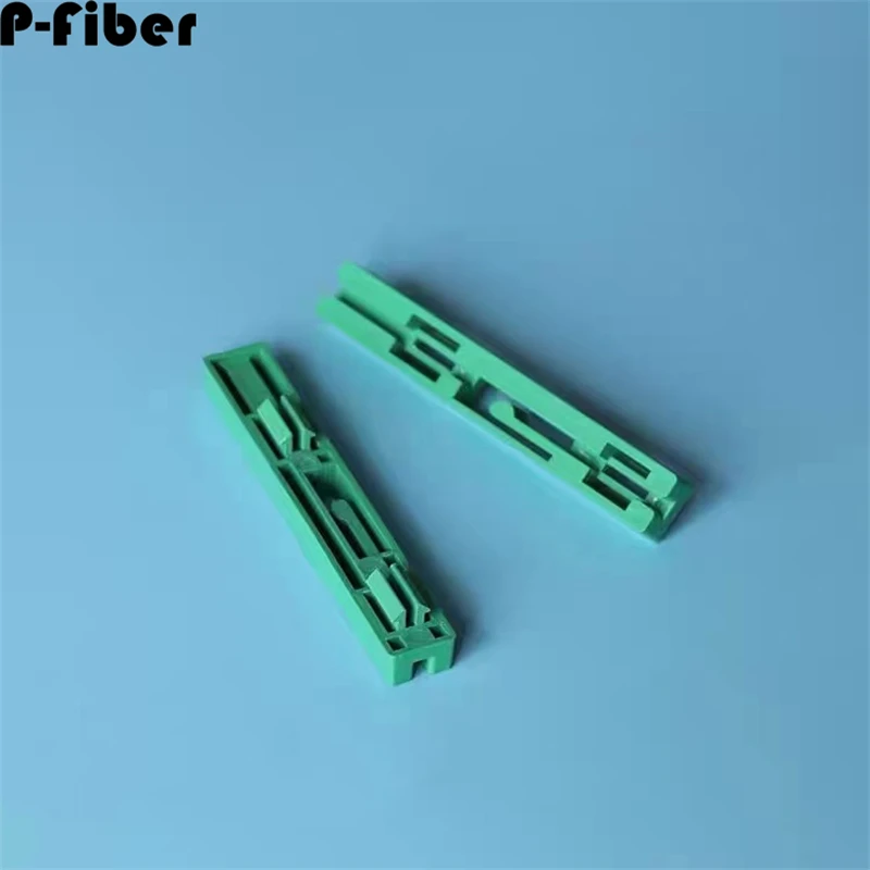 Track Guide Faixa Faixa, derreter disco de fibra, Single Track, divisor integrado, Bandeja Track, verde, 100pcs