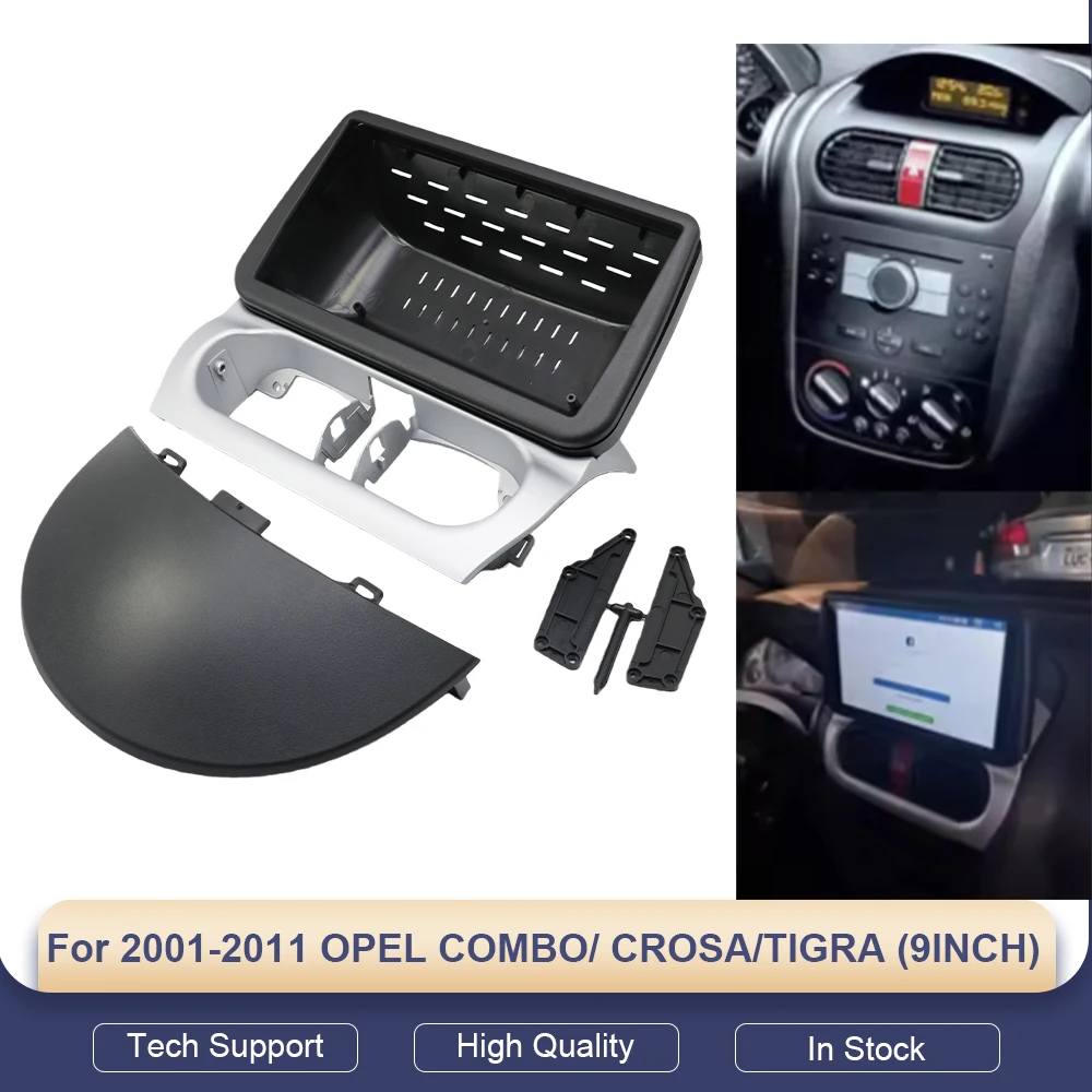 

Рамка-переходник для автомагнитолы 2 DIN, панель приборной панели для OPEL COMBO CROSA TIGRA 2001-2011, 9-дюймовый Android GPS стереоплеер