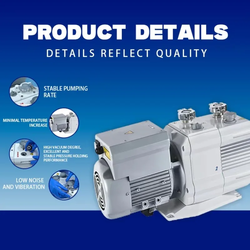 

Low noise RVS-8 rotary vane vacuum pump 220V low 65dB 1000W power for lithium battery degassing