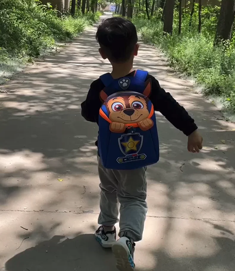 100% Original Paw Patrol Cartoon Children Back packs Boys Girls Chase Skye Kids Boys Bag Dolls  Plush Toy Birthday Gift