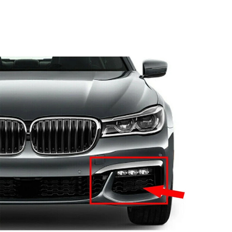 Front Bumper Side Grille Fog Lamp Cover 51118092157 51118092158 For BMW 7 Series G11 G12 2015-2020 Accessories L+R